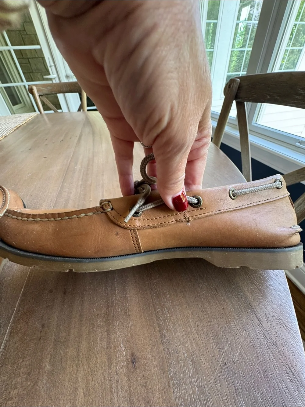 Sperry Men’s Brown Leather 2-Eye Boat Shoes